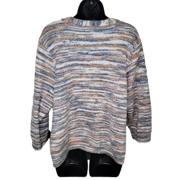 Lane Bryant v-neck striped cardigan sweater size 22/24 - Picture 2 of 6